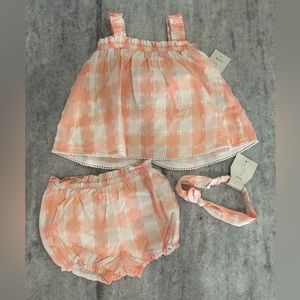 Joie Checkered Bloomer Set Size 24M